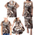 Aloha Mocha Mousse Tribal Honu Tattoo Family Matching Puletasi and Hawaiian Shirt