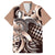 Aloha Mocha Mousse Tribal Honu Tattoo Family Matching Puletasi and Hawaiian Shirt