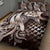 Aloha Mocha Mousse Tribal Honu Tattoo Quilt Bed Set