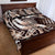 Aloha Mocha Mousse Tribal Honu Tattoo Quilt Bed Set