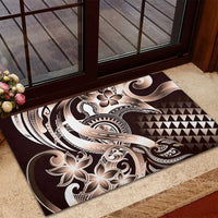 Aloha Mocha Mousse Tribal Honu Tattoo Rubber Doormat LT9 - Polynesian Pride