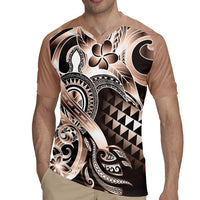 Aloha Mocha Mousse Tribal Honu Tattoo Rugby Jersey LT9 - Polynesian Pride