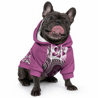 Aloha Pink Tribal Honu Tattoo Pet Hoodie LT9 - Polynesian Pride
