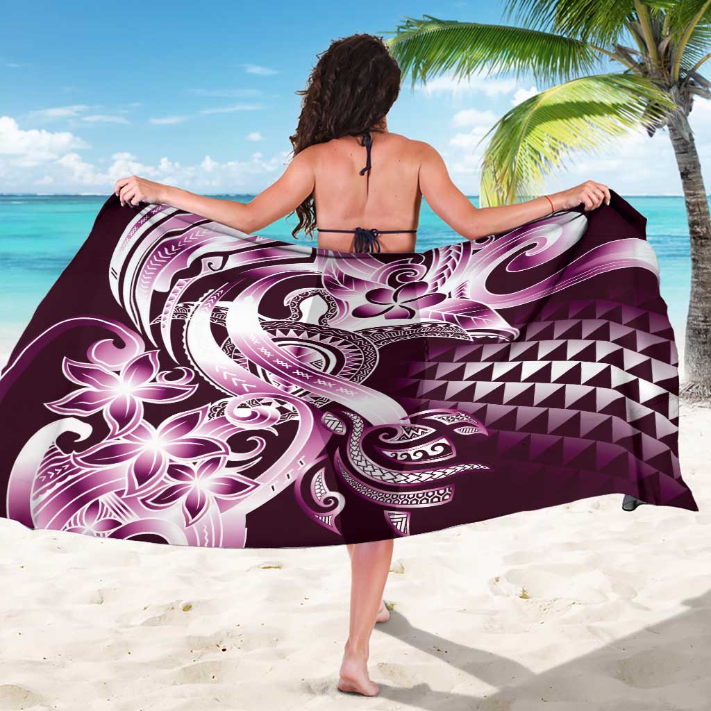 Aloha Pink Tribal Honu Tattoo Sarong LT9 - Polynesian Pride