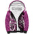 Aloha Pink Tribal Honu Tattoo Sherpa Hoodie