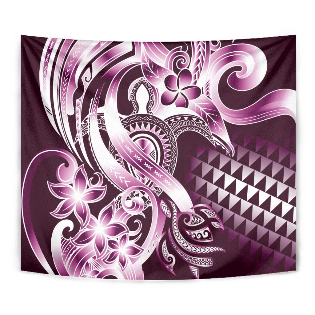 Aloha Pink Tribal Honu Tattoo Tapestry LT9 - Polynesian Pride