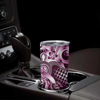 Aloha Pink Tribal Honu Tattoo Tumbler Cup LT9 - Polynesian Pride