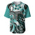 Aloha Turquoise Tribal Honu Tattoo Baseball Jersey