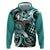 Aloha Turquoise Tribal Honu Tattoo Hoodie