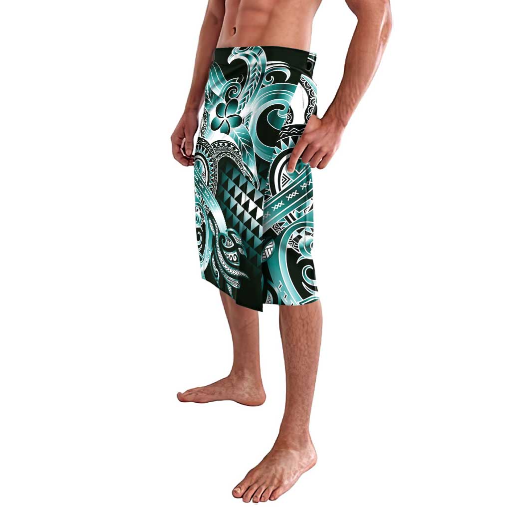 Aloha Turquoise Tribal Honu Tattoo Lavalava LT9 - Polynesian Pride