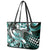 Aloha Turquoise Tribal Honu Tattoo Leather Tote Bag