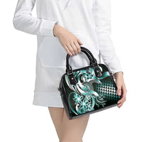 Aloha Turquoise Tribal Honu Tattoo Shoulder Handbag LT9 - Polynesian Pride