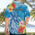 Personalised Kosrae States Humpback Whale Hawaiian Shirt Polynesian Tropical Flowers