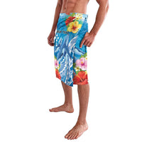 Personalised Kosrae States Humpback Whale Lavalava Polynesian Tropical Flowers LT9 - Polynesian Pride