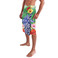 Personalised Pohnpei States Humpback Whale Lavalava Polynesian Tropical Flowers LT9 - Polynesian Pride