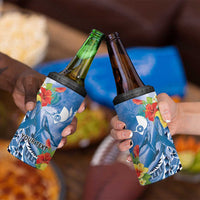Personalised Yap States Humpback Whale 4 in 1 Can Cooler Tumbler Polynesian Tropical Flowers LT9 - Polynesian Pride