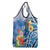 Personalised Yap States Humpback Whale Grocery Bag Polynesian Tropical Flowers