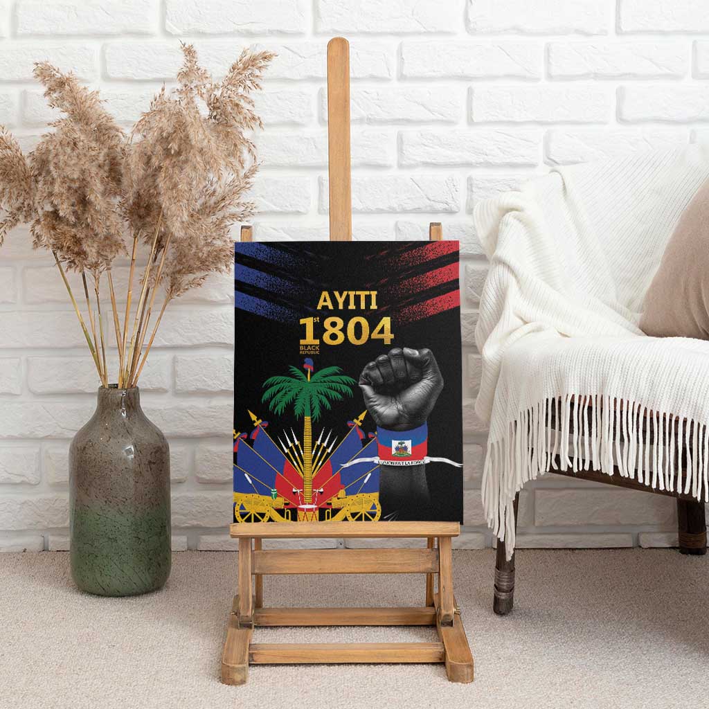 Haiti Independence Day Canvas Wall Art The First Black Republic Since 1804 LT9 - Polynesian Pride