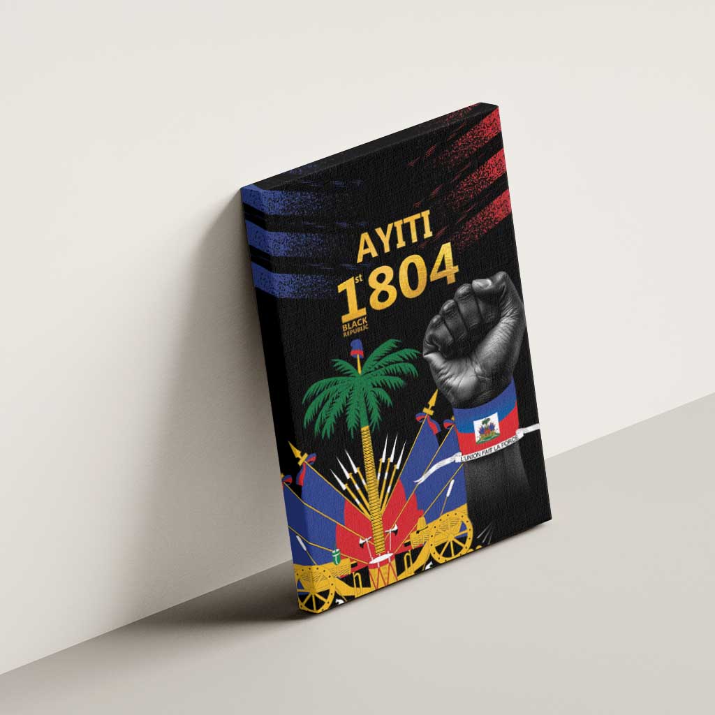Haiti Independence Day Canvas Wall Art The First Black Republic Since 1804 LT9 - Polynesian Pride