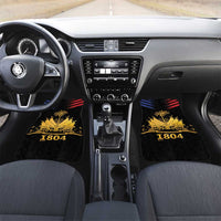 Haiti Independence Day Car Mats The First Black Republic Since 1804 LT9 Set 2pcs - Front Blakc - Polynesian Pride