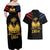 Haiti Independence Day Couples Matching Off Shoulder Maxi Dress and Hawaiian Shirt The First Black Republic Since 1804