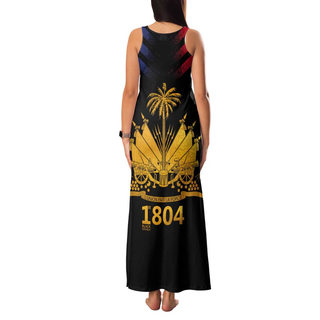 Haiti Independence Day Tank Maxi Dress The First Black Republic Since 1804 LT9 - Polynesian Pride