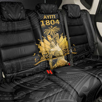 Haitian Negre Marron 1804 Back Car Seat Cover Black Polynesian Pattern LT9 - Polynesian Pride