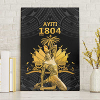 Haitian Negre Marron 1804 Canvas Wall Art Black Polynesian Pattern LT9 Without Frame Black - Polynesian Pride