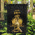 Haitian Negre Marron 1804 Garden Flag Black Polynesian Pattern