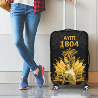Haitian Negre Marron 1804 Luggage Cover Black Polynesian Pattern LT9 - Polynesian Pride