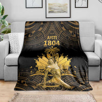 Haitian Negre Marron 1804 Blanket Gold Polynesian Pattern LT9 - Polynesian Pride