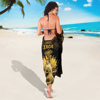Haitian Negre Marron 1804 Sarong Gold Polynesian Pattern LT9 - Polynesian Pride