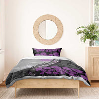 Personalised Remembering ANZAC Lest We Forget Bedding Set Vintage Film Frame Memorial Purple Poppy LT9 - Polynesian Pride