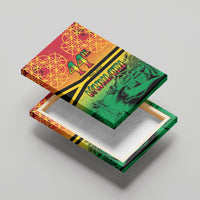 Hapi 44th Indipendens Dei Vanuatu Canvas Wall Art Yumi 1980 with Vanuatuan Beach Landscape LT9 - Polynesian Pride