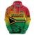 Hapi 44th Indipendens Dei Vanuatu Hoodie Yumi 1980 with Vanuatuan Beach Landscape