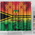 Hapi 44th Indipendens Dei Vanuatu Shower Curtain Yumi 1980 with Vanuatuan Beach Landscape