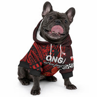 Tonga ANZAC Day Pet Hoodie Lest We Forget Red Version LT9 - Polynesian Pride