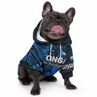 Tonga ANZAC Day Pet Hoodie Lest We Forget Blue Version LT9 - Polynesian Pride