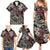 Personalized Japanese Kitsune Mask Family Matching Summer Maxi Dress and Hawaiian Shirt With Polynesian Arty Style