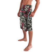 Personalized Japanese Kitsune Mask Lavalava With Polynesian Arty Style LT9 - Polynesian Pride