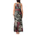 Personalized Japanese Kitsune Mask Tank Maxi Dress With Polynesian Arty Style