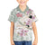 Personalized Japanese Shirasagi Bird Family Matching Puletasi and Hawaiian Shirt Sakura and Hibiscus Polynesian Pattern