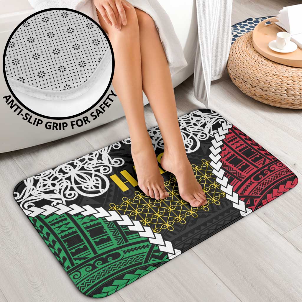 Halo Vanuatu Pride Bathroom Set Vanuatuan Sand Drawing Pattern LT9 - Polynesian Pride