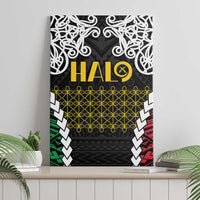 Halo Vanuatu Pride Canvas Wall Art Vanuatuan Sand Drawing Pattern LT9 - Polynesian Pride