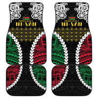 Halo Vanuatu Pride Car Mats Vanuatuan Sand Drawing Pattern LT9 - Polynesian Pride