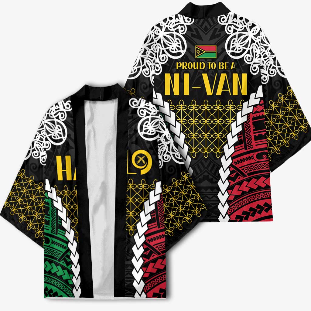 Halo Vanuatu Pride Kimono Vanuatuan Sand Drawing Pattern LT9 - Polynesian Pride