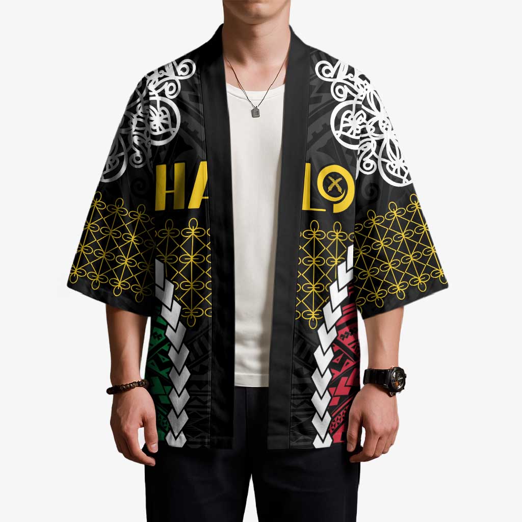 Halo Vanuatu Pride Kimono Vanuatuan Sand Drawing Pattern LT9 - Polynesian Pride