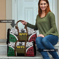 Halo Vanuatu Pride Travel Bag Vanuatuan Sand Drawing Pattern LT9 - Polynesian Pride