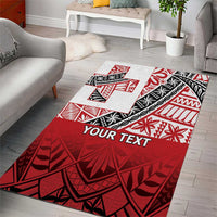 Malo e lelei Tonga Area Rug Ngatu Tokelau Feletoa Fata Traditional Polynesian Pattern LT9 - Polynesian Pride