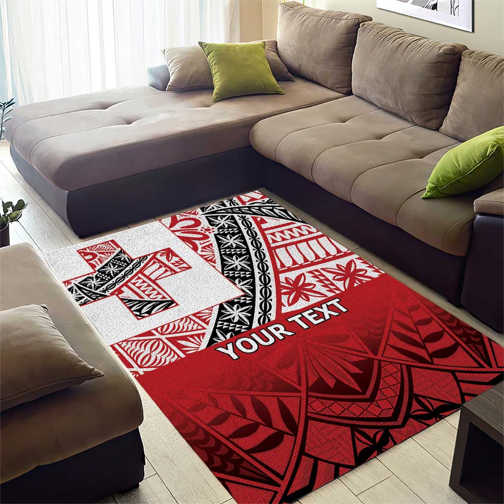 Malo e lelei Tonga Area Rug Ngatu Tokelau Feletoa Fata Traditional Polynesian Pattern LT9 - Polynesian Pride